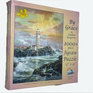 2/$40 NEW “By Grace” 1000-Piece Jigsaw Puzzle By Sandra Bergeron/ Lighthouse